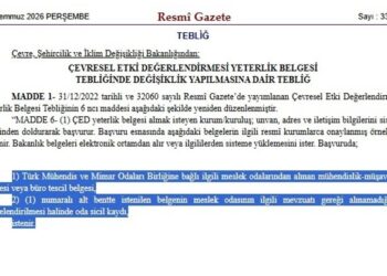 ÇED YETERLİLİK BELGESİNDE METEOROLOJİ MÜHENDİSİ İSTİHDAMI